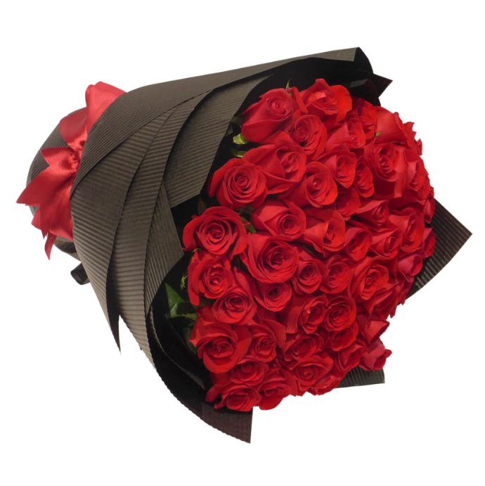 Popular Flower Categories :: Bali Roses :: 60 x Red Roses Bunch