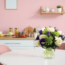Lovely Lilac & Lime Bunch kitchen
