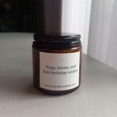 Coconut Candle With Message