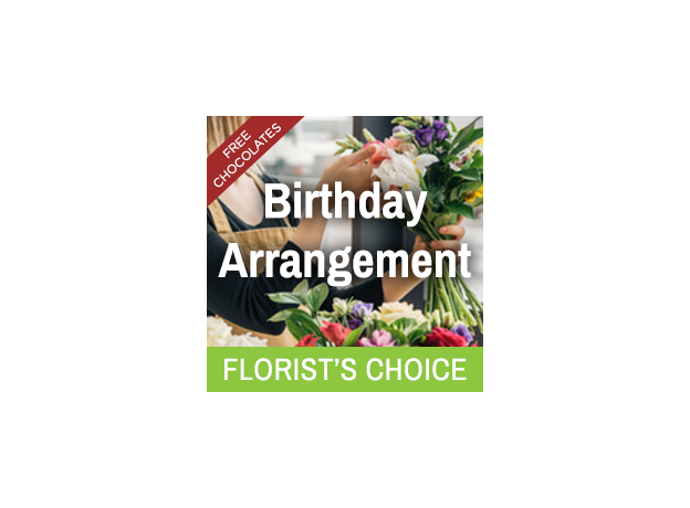 Florist's Choice Birthday Bunch With Free Chocolates