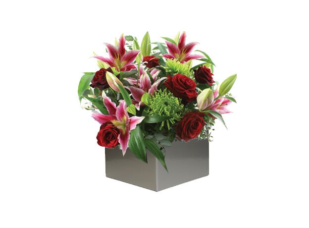 Red Ruby Flowers Arrangement