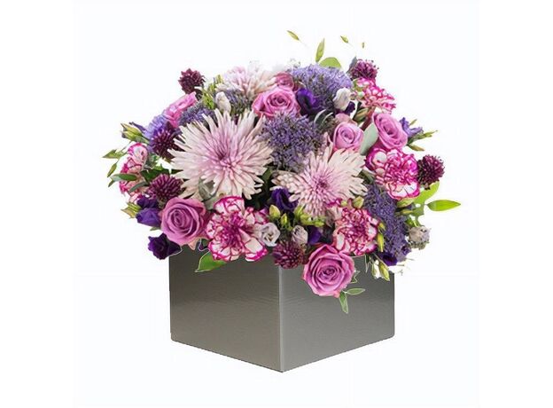 Purple Mixed Flowers Arrangement