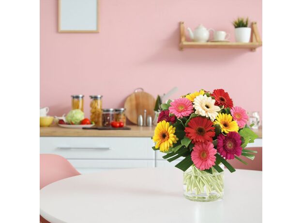 Bright Mixed Gerbera's Bunch life