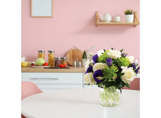 Lovely Lilac & Lime Bunch kitchen