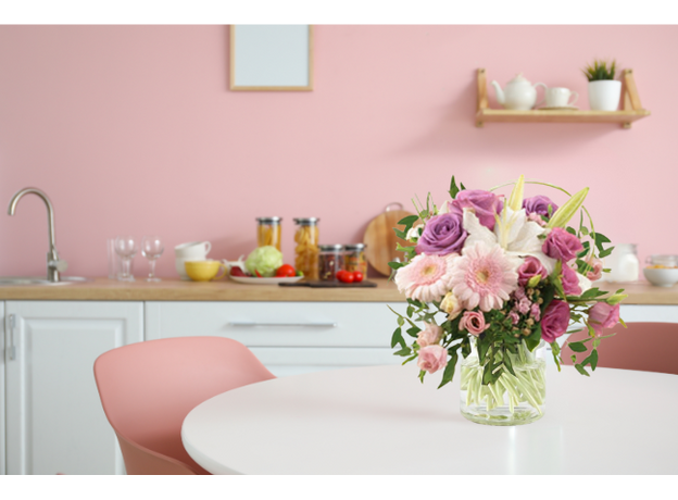 Pastel Bunch With Vase deco