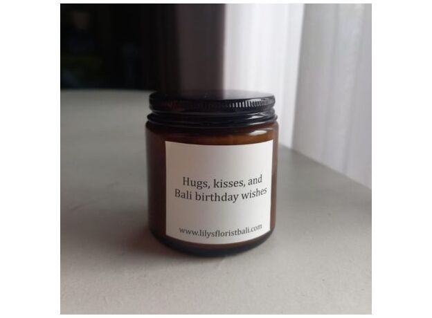 Organic Soy Lavender Candle With Message